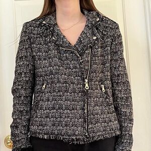 Philosophy Tweed Moto Blazer/Jacket - Size S